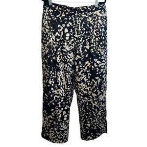 NWT Banana Republic Factory Wide Leg Black and White Pants Size 14